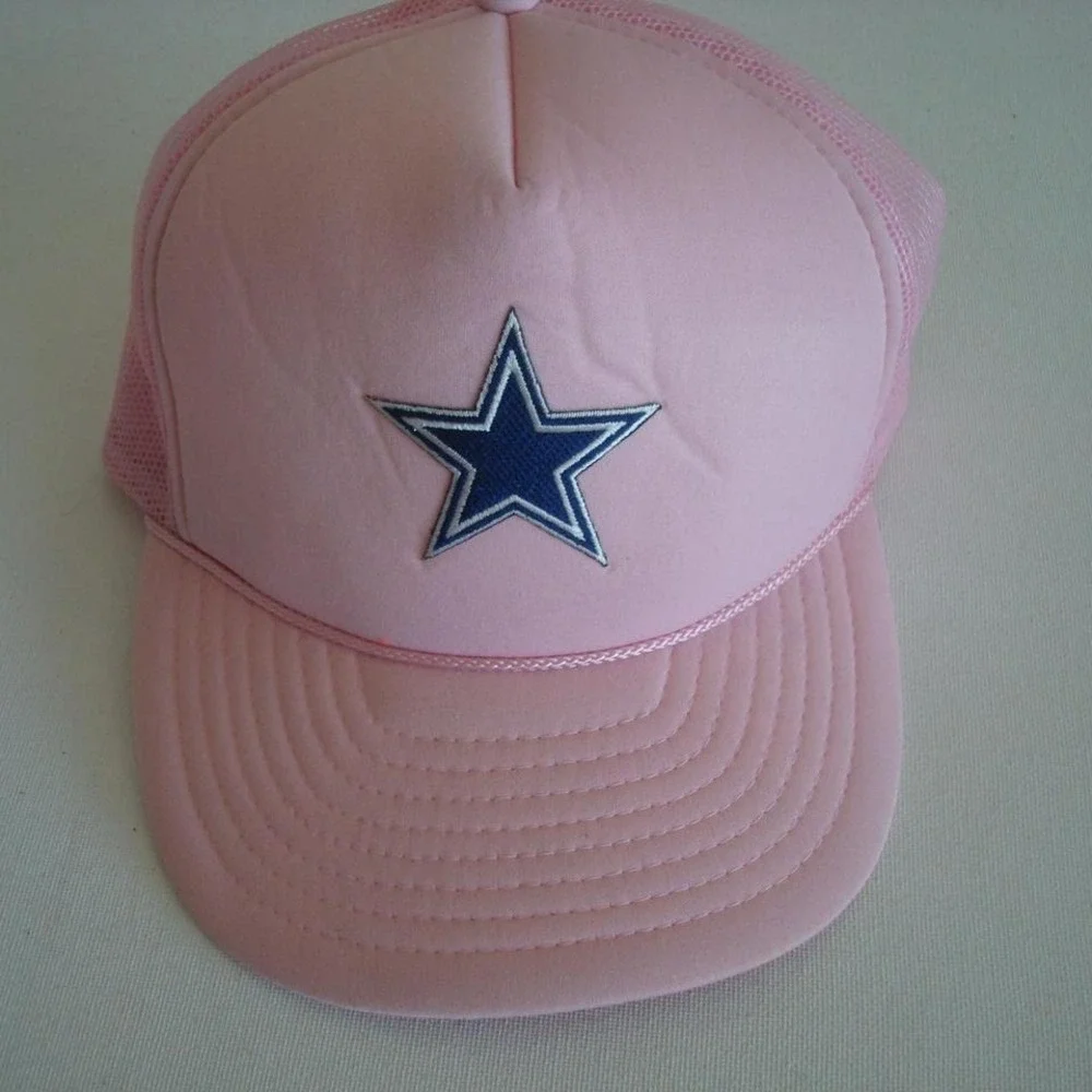 COWBOYS PINK TRUCKER HAT CAP VINTAGE Y2K 00S‎ R1